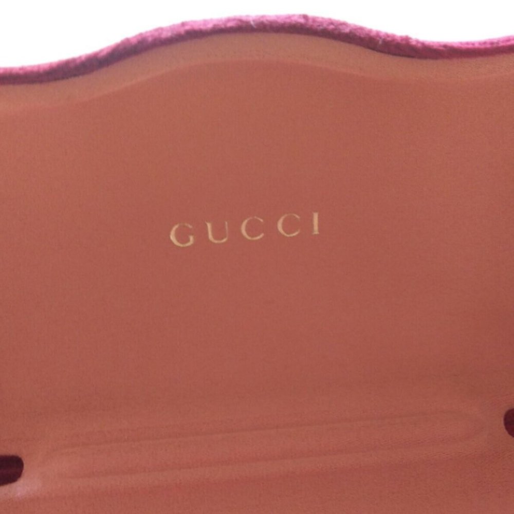 Gucci Sunglasses Eyeglasses Case Burgundy wine Velvet Clamshell Case dustbag - Picture 5 of 5